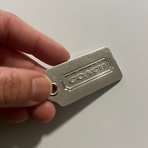 Coach Silver Bag Tag